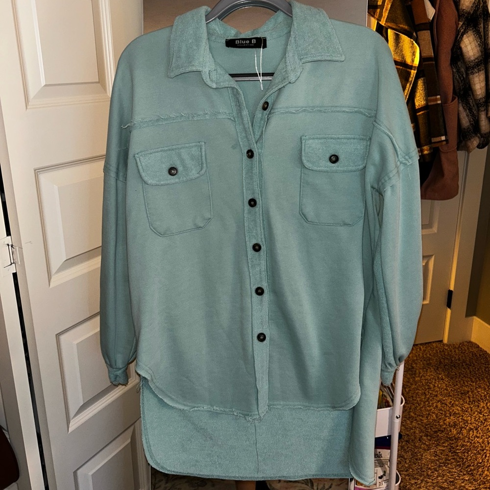 Blue B Blue Shacket - Picture 2 of 4